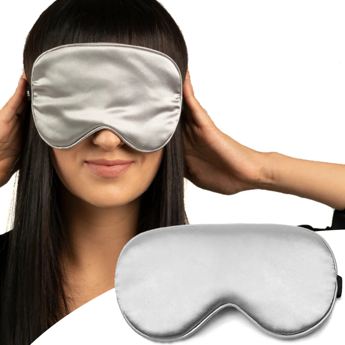 WAYA Extra soft unimaski harmaa estää valon pääsyn silmiin