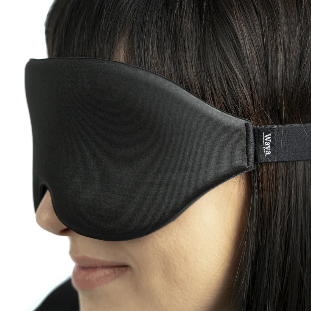 WAYA Premium 3D-unimaski musta valmistettu superpehmeästä memory foam -materiaalista
