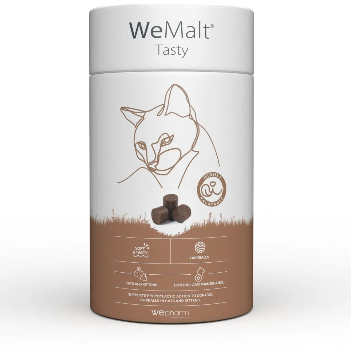 WeMalt® Tasty Soft-Chew 30 kpl – Kissoille karvapallojen ehkäisyyn helposti ja maukkaasti
