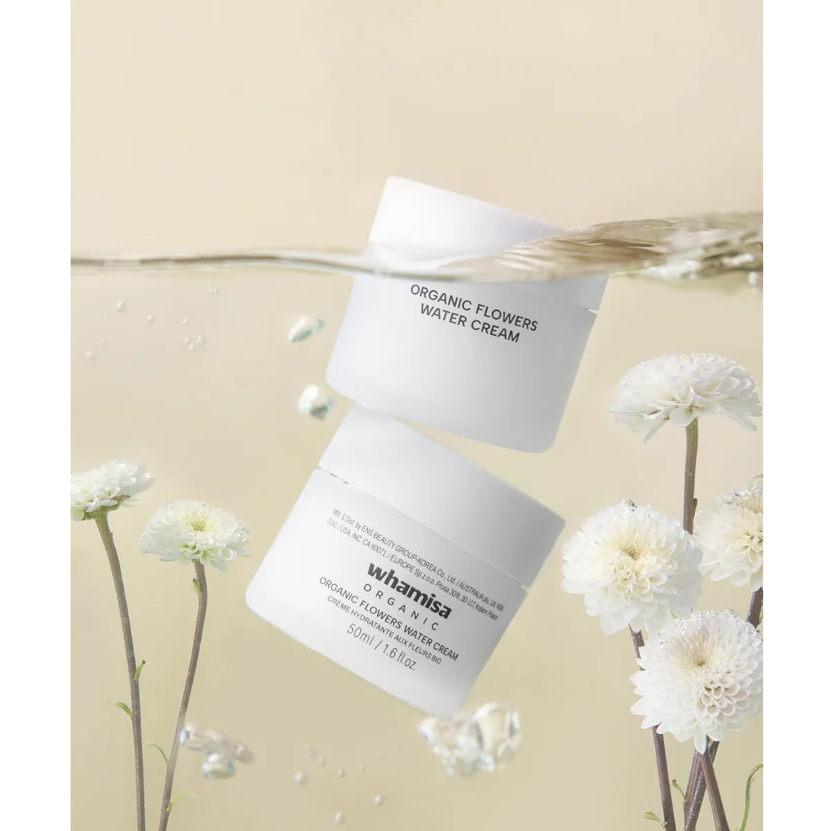 Whamisa Organic Flowers Water Cream 50 ml