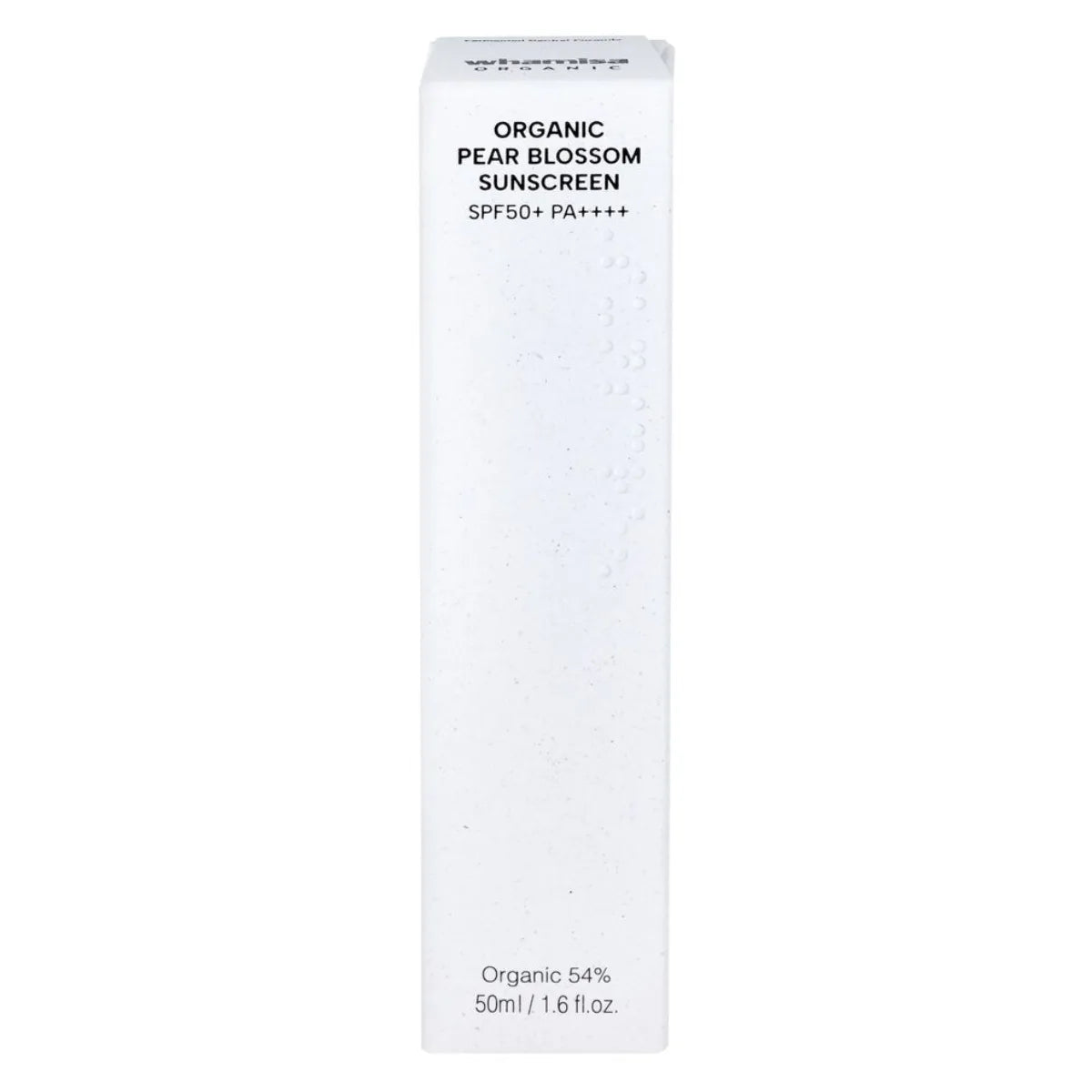 Whamisa Organic Pear Blossom Sunscreen SPF50 50 ml – sopii herkälle iholle