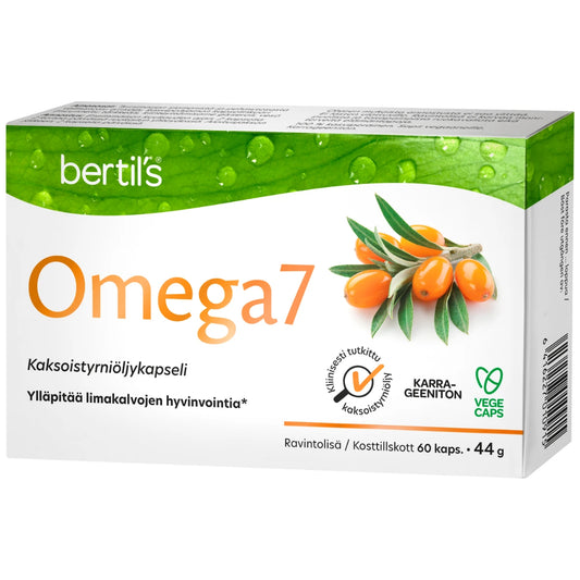 bertils OMEGA7 Tyrniöljykapseli 60 kpl