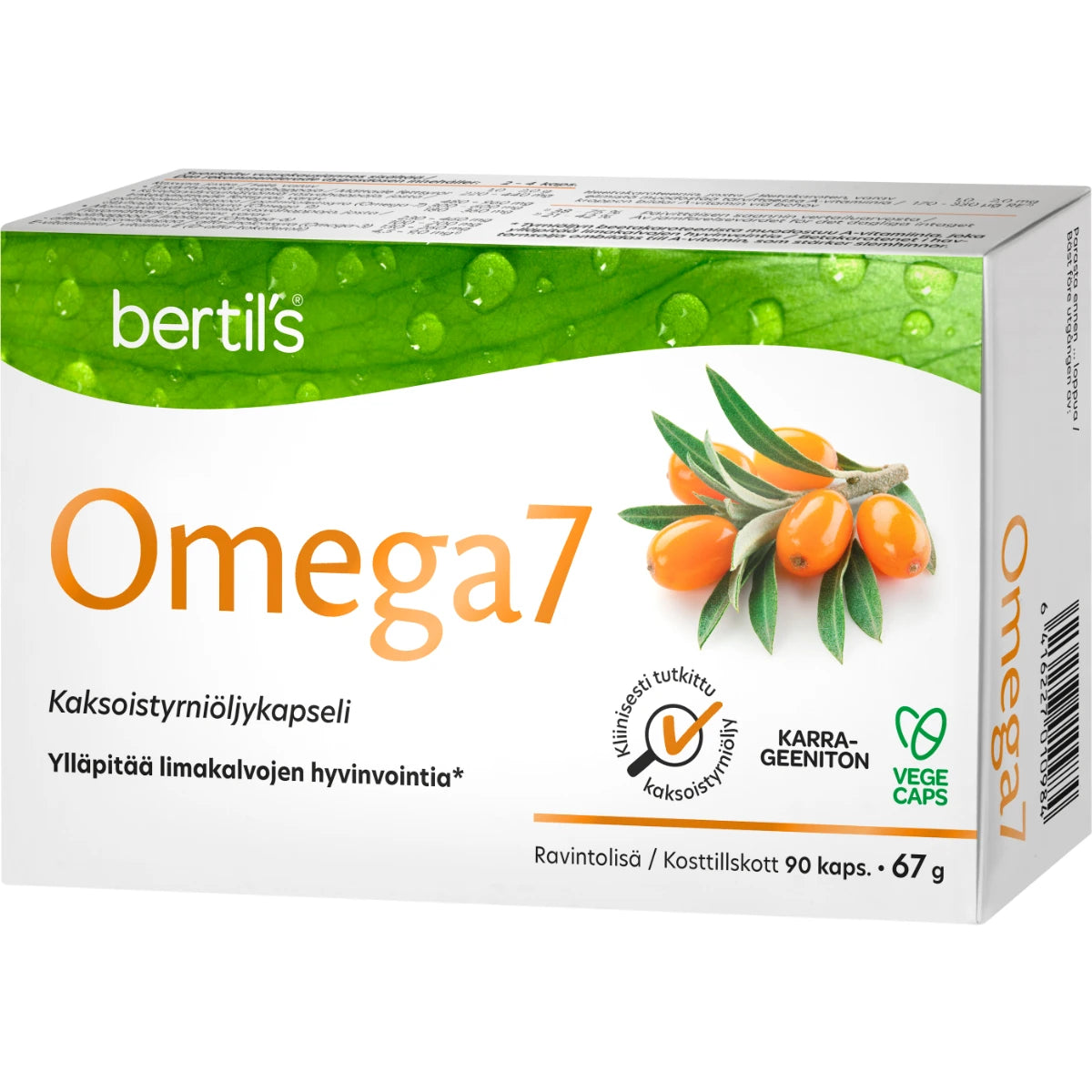 bertils OMEGA7 Tyrniöljykapseli 90 kpl