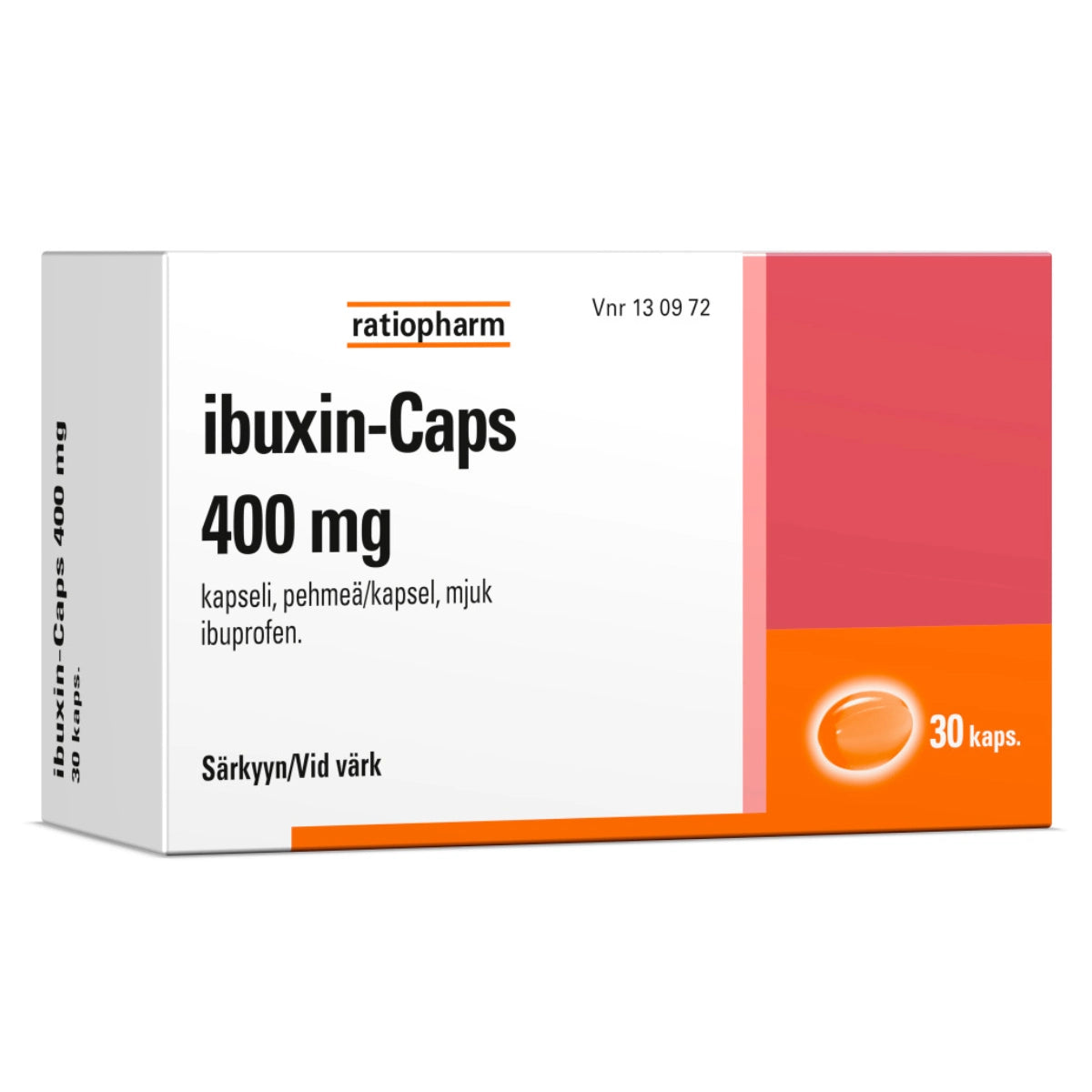 IBUXIN-CAPS 400 mg pehmeä kapseli 30 kpl
