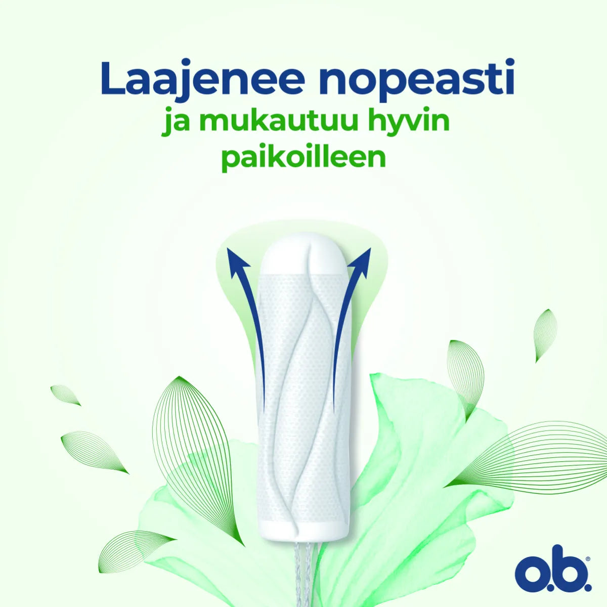 o.b. ProComfort Super Plus tamponi – laajenee nopeasti