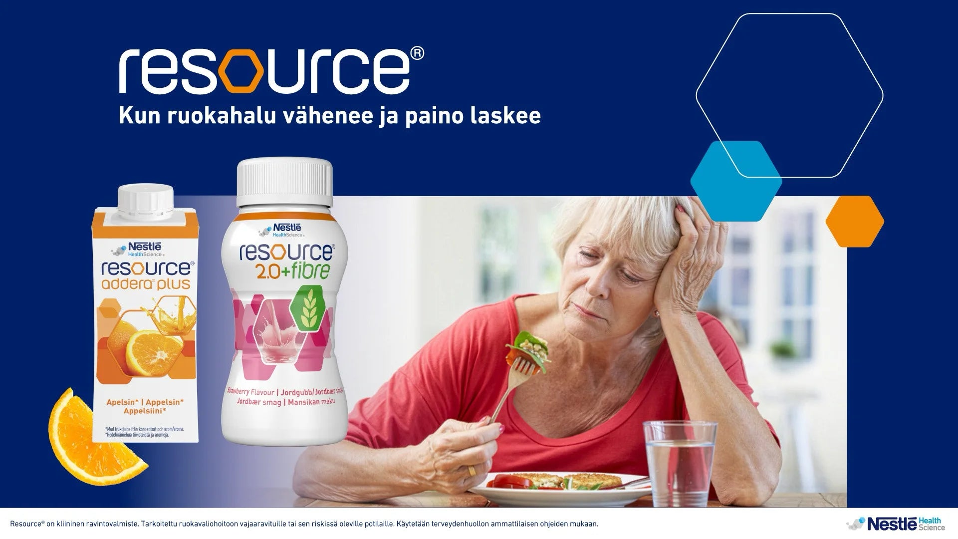 Resource – kun ruokahalu vähenee ja paino laskee