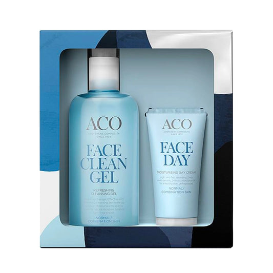 ACO Face Daily Cleansing Gel & Day Cream lahjapakkaus 1 kpl