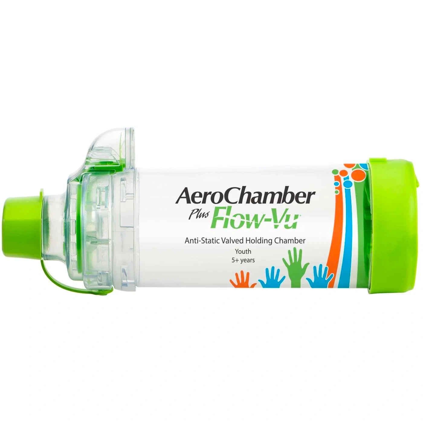 AEROCHAMBER Plus Flow vu Tilanjatke Nuorille Suukappaleella aerochamber-plus-flow-vu-tilanjatke-nuorille-suukappaleella