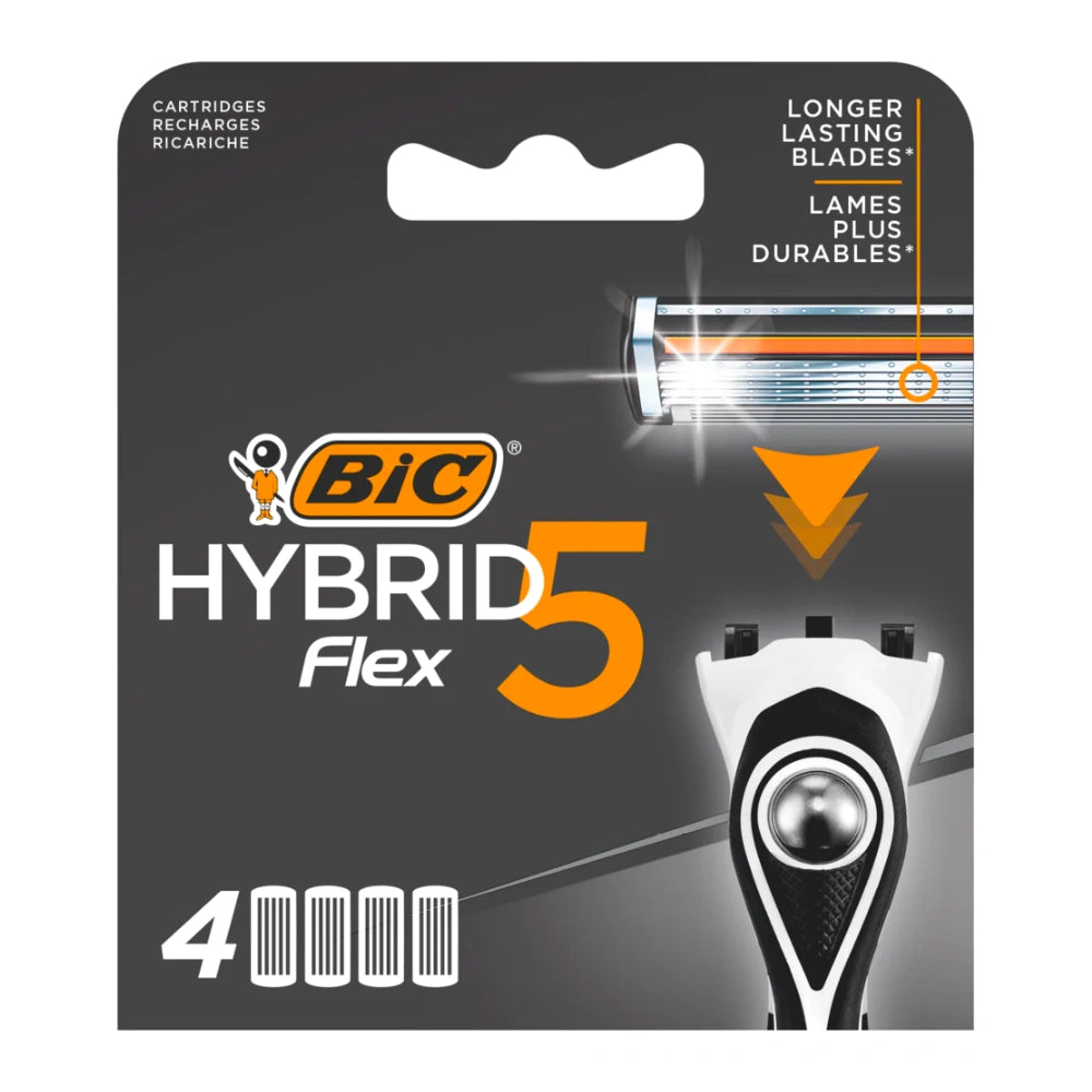 BIC Hybrid Flex 5 varaterät 4 kpl