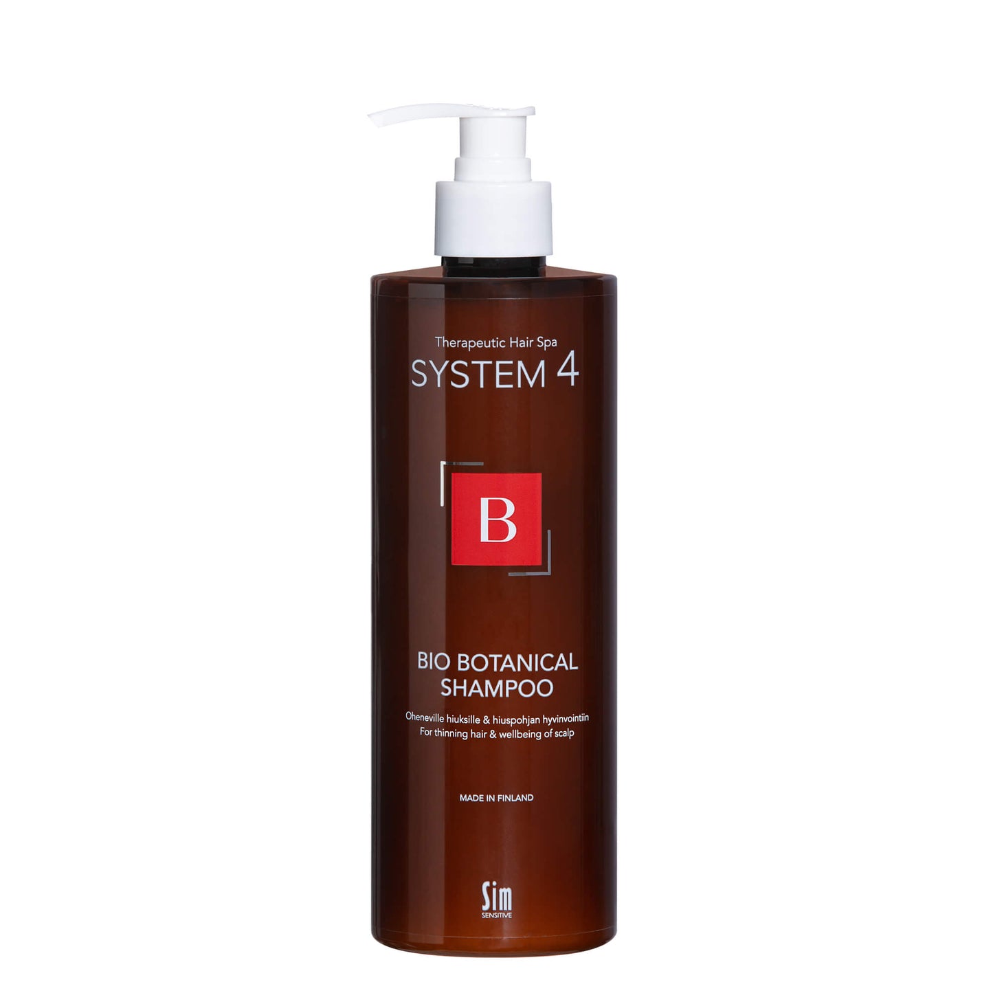 SYSTEM 4 Bio Botanical Shampoo B oheneville hiuksille 500 ml