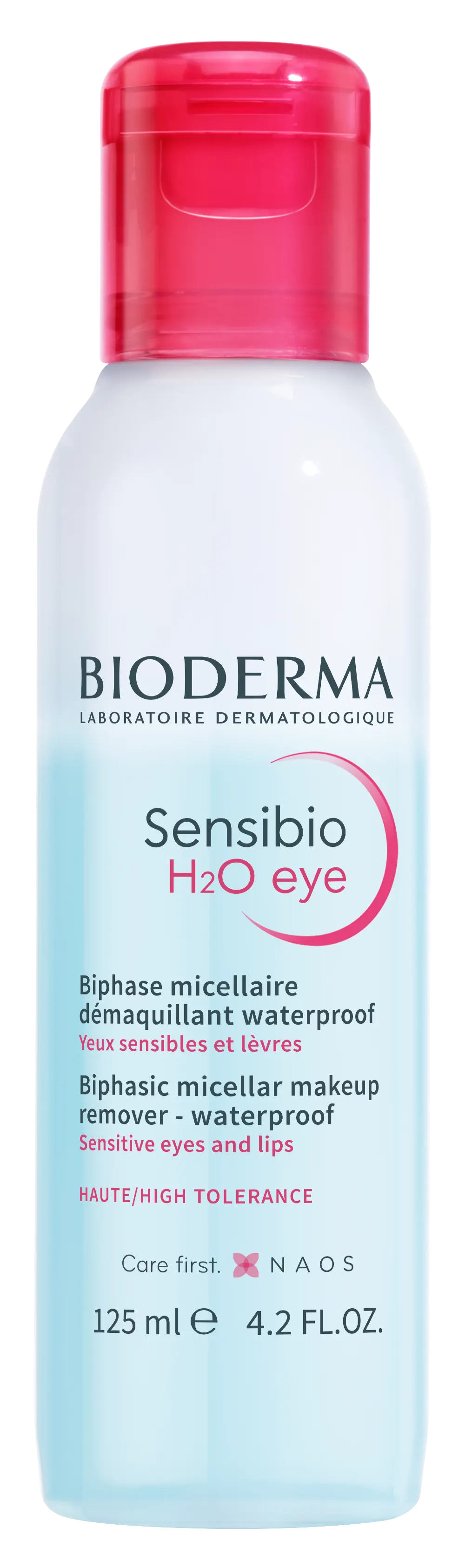 BIODERMA Sensibio H2O eyes  meikinpoistoaine vedenkestävälle silmä- ja huulimeikille 125 ml