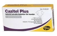 CAZITEL PLUS 50 mg/150 mg vet tabletti koiralle, 2 kappaletta