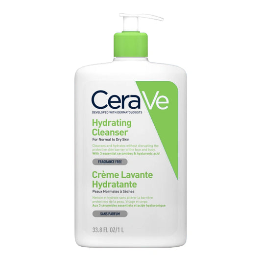 CERAVE Hydrating Cleanser puhdistustuote normaalille ja kuivalle iholle 1l