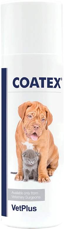 COATEX Täydennusrehuliuos turkin ja ihon hyvinvointiin koirille ja kissoille 150 ml