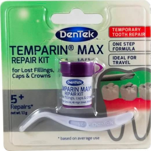DENTEK Temparin max hampaan välikainen paikka-aine 5 annosta