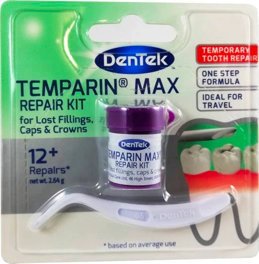 DENTEK Temparin max hampaan välikainen paikka-aine 12 annosta