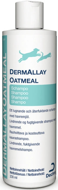 DERMALLAY Oatmeal shampoo eläimille 230 ml