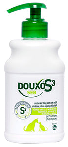 DOUXO S3 Seb shampoo rasvoittuvalle iholle koirille ja kissoille 200 ml