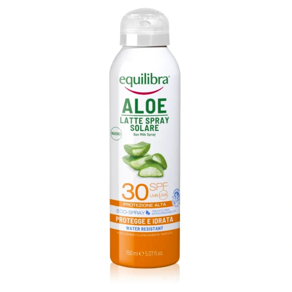 EQUILIBRA Aloe Latte Solare Sun Milkspray SPF30 aurinkosuojasuihke 150 ml
