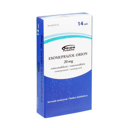 ESOMEPRAZOL ORION 20 mg enterotabletti 14 tablettia