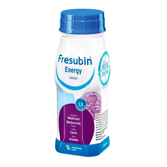 FRESUBIN Energy drink mustaherukka kliininen ravintovalmiste 4x200 ml
