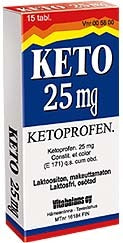 KETO 25 mg tabletti, kalvopäällysteinen 15 kpl
