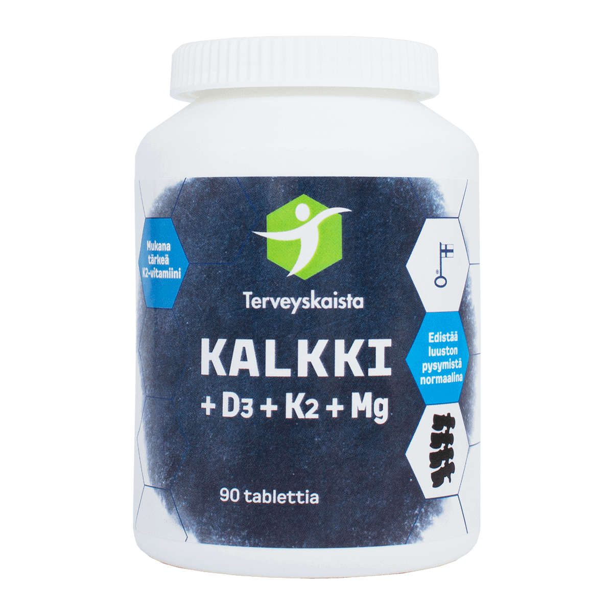 TERVEYSKAISTAN Kalkki + D3 + K2 + Mg tabletti 90 tabl