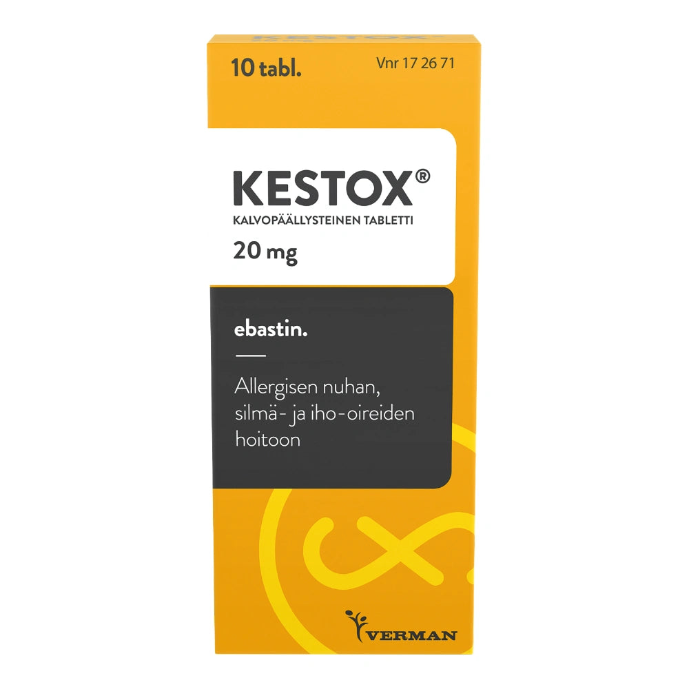 KESTOX 20 mg tabletti, kalvopäällysteinen 10 tabl