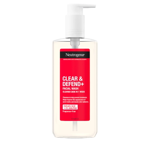 NEUTROGENA Clear & Defend + Facial Wash puhdistusgeeli 200 ml