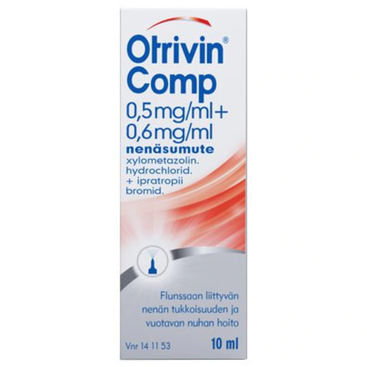 OTRIVIN COMP 0,5 mg/ml/0,6 mg/ml nenäsumute, liuos 10 ml