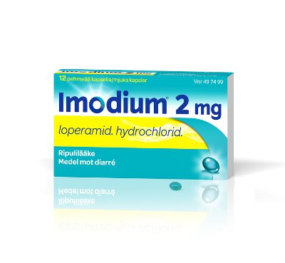 IMODIUM 2 mg kapseli, pehmeä 12 tablettia