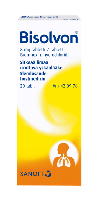 BISOLVON 8 mg tabletti 20 tablettia