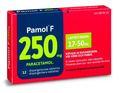 PAMOL F 250 mg suussa hajoava tabletti 12 kpl