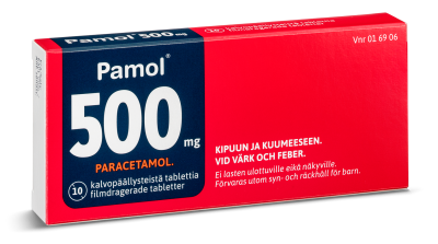 PAMOL 500 mg tabletti, kalvopäällysteinen 10 kpl