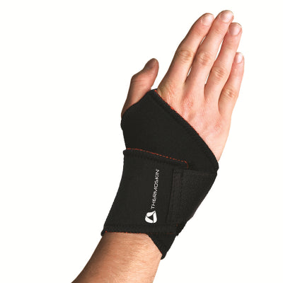 THERMOSKIN WRIST WRAP UNI KIETAISTAVA RANNETUKI XS BLACK 1 KPL