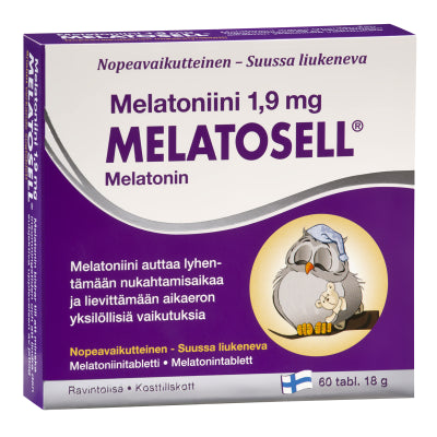 MELATOSELL MELATONIINI 1,9 MG 60 TABLETTIA