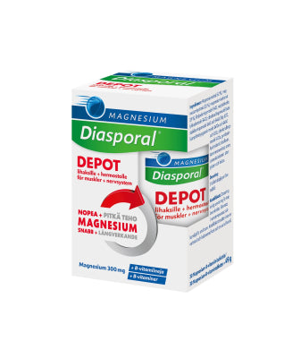 DIASPORAL MAGNESIUM DEPOT +B-VITAMIINI TABLETTI 30 KAPPALETTA