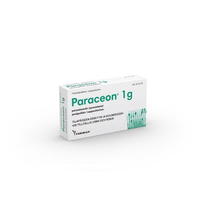 PARACEON 1000 mg peräpuikko 10 kpl