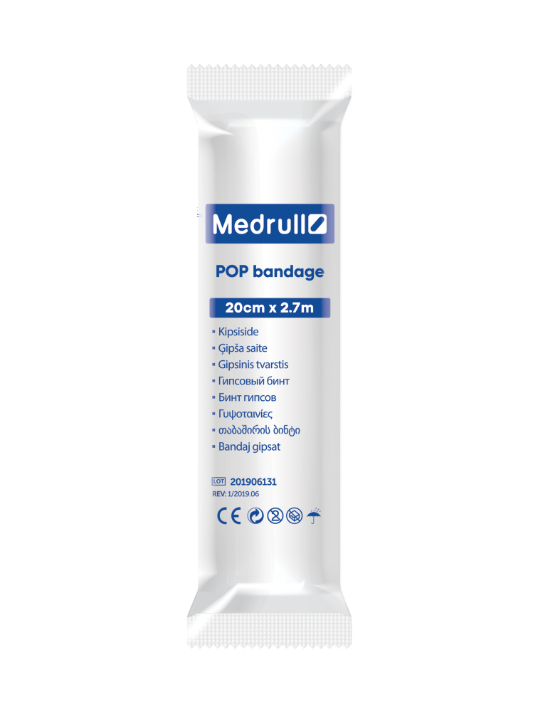 MEDRULL POP BANDAGE KIPSISIDE 20CM X 2,7M, 1 KAPPALE