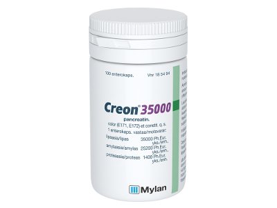 CREON 35 000 420 mg enterokapseli, kova, 100 kappaletta