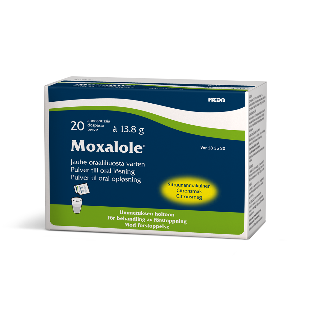 MOXALOLE 0,105 g/ml jauhe oraaliliuosta varten annospussi 20 kappaletta