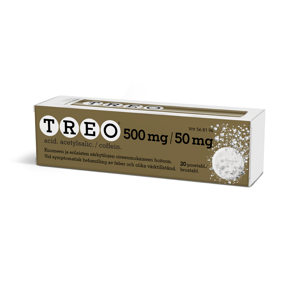 TREO 50 mg/500 mg poretabletti 20 kpl