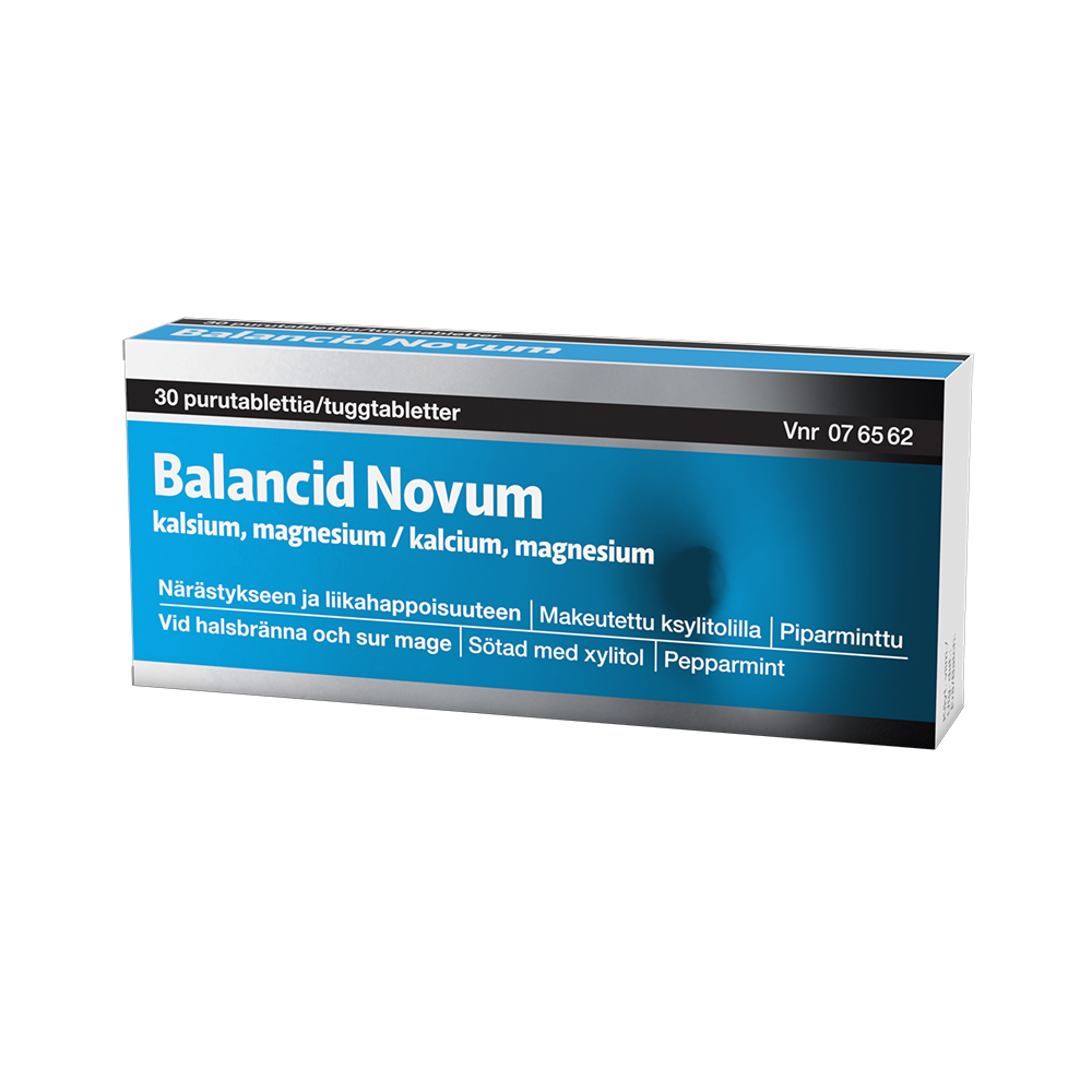 BALANCID NOVUM 104 mg/449 mg purutabletti 30 tablettia