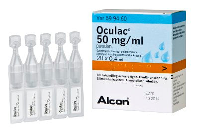 OCULAC 50 mg/ml silmätipat, liuos, kerta-annospakkaus 20x0,4 ml