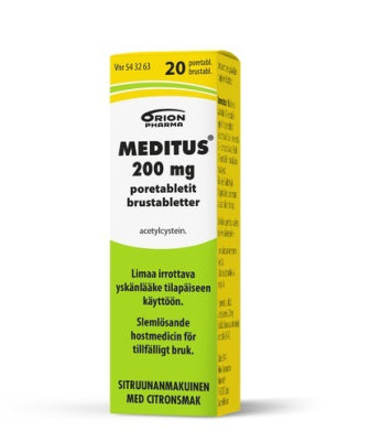 MEDITUS 200 mg poretabletti 20 kpl