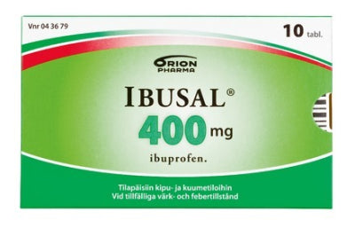 IBUSAL 400 mg tabletti, kalvopäällysteinen 10 tablettia