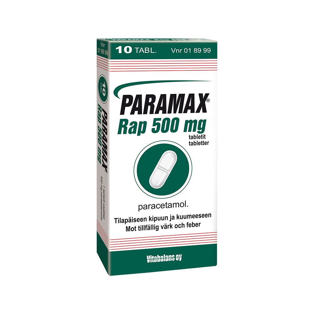 PARAMAX RAP 500 mg tabletti 10 tablettia