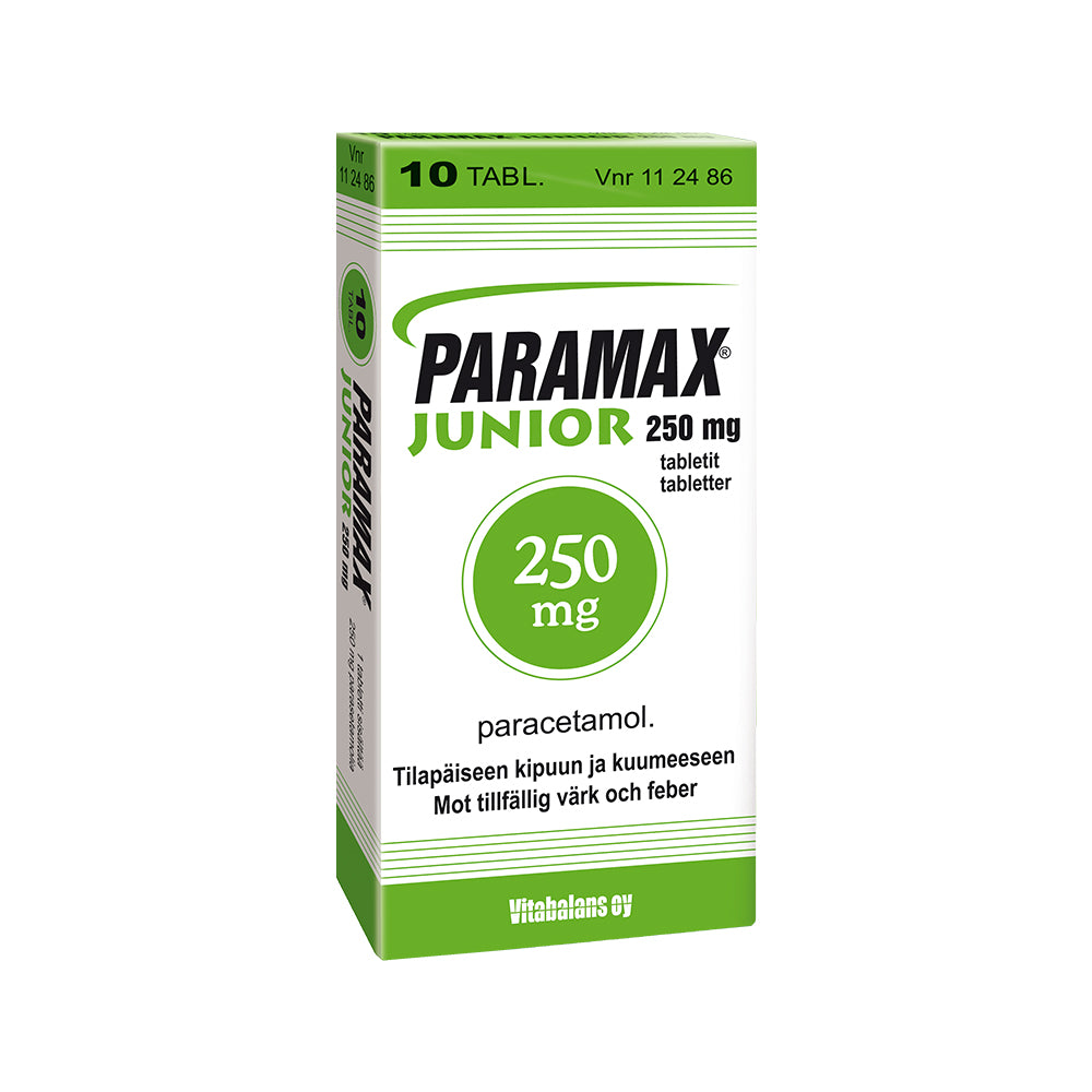PARAMAX JUNIOR 250 mg tabletti 10 tablettia
