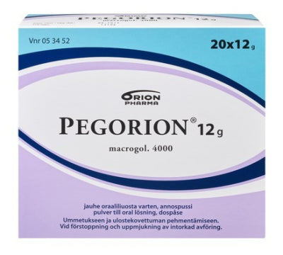 PEGORION 12 g jauhe oraaliliuosta varten, annospussi 20x12 g