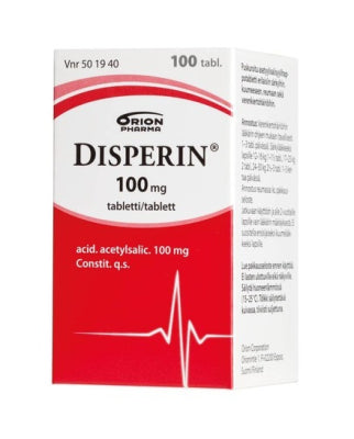 DISPERIN 100 mg tabletti 100 kpl